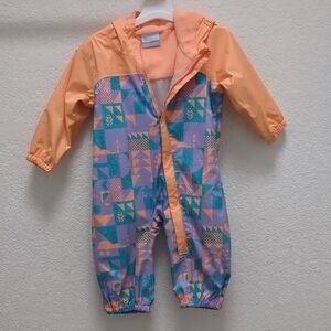 Hooded Lightweight Columbia Kids Rainsuit Size 12-18m